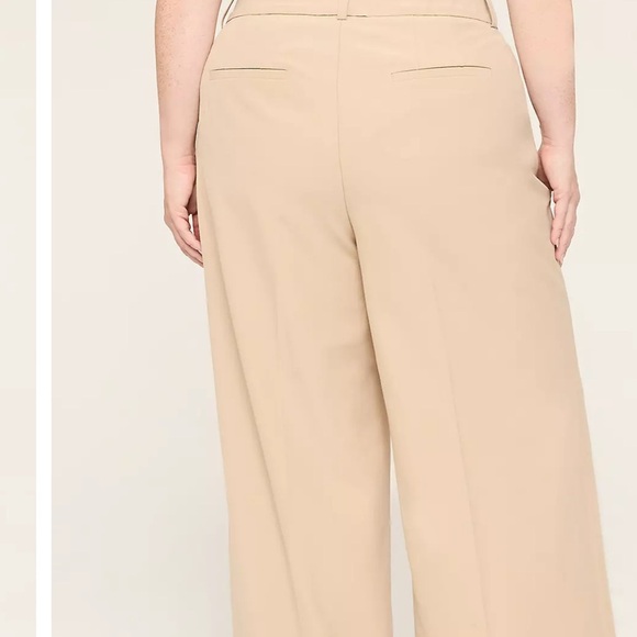 LANE BRYANT Khaki “The Perfect Drape" Wide-Leg Pants Size 16 NWT - Picture 2 of 9